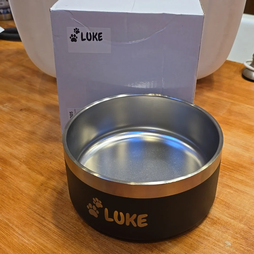 LUKE dog bowl